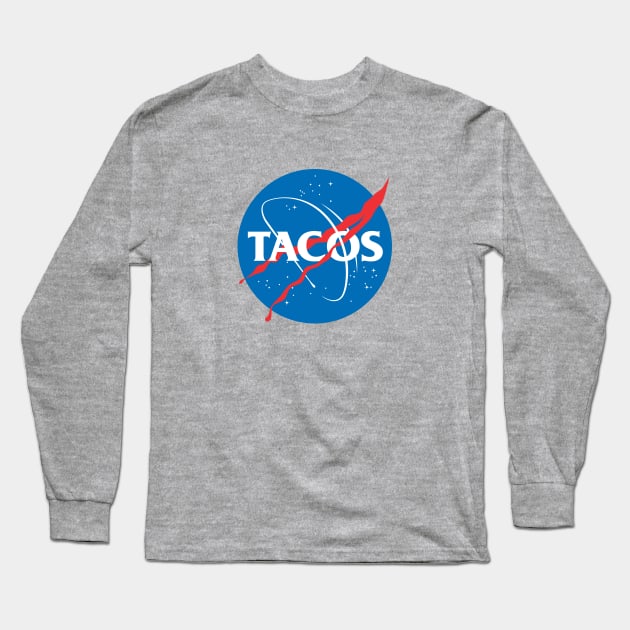 Space TACOS Long Sleeve T-Shirt by ikado